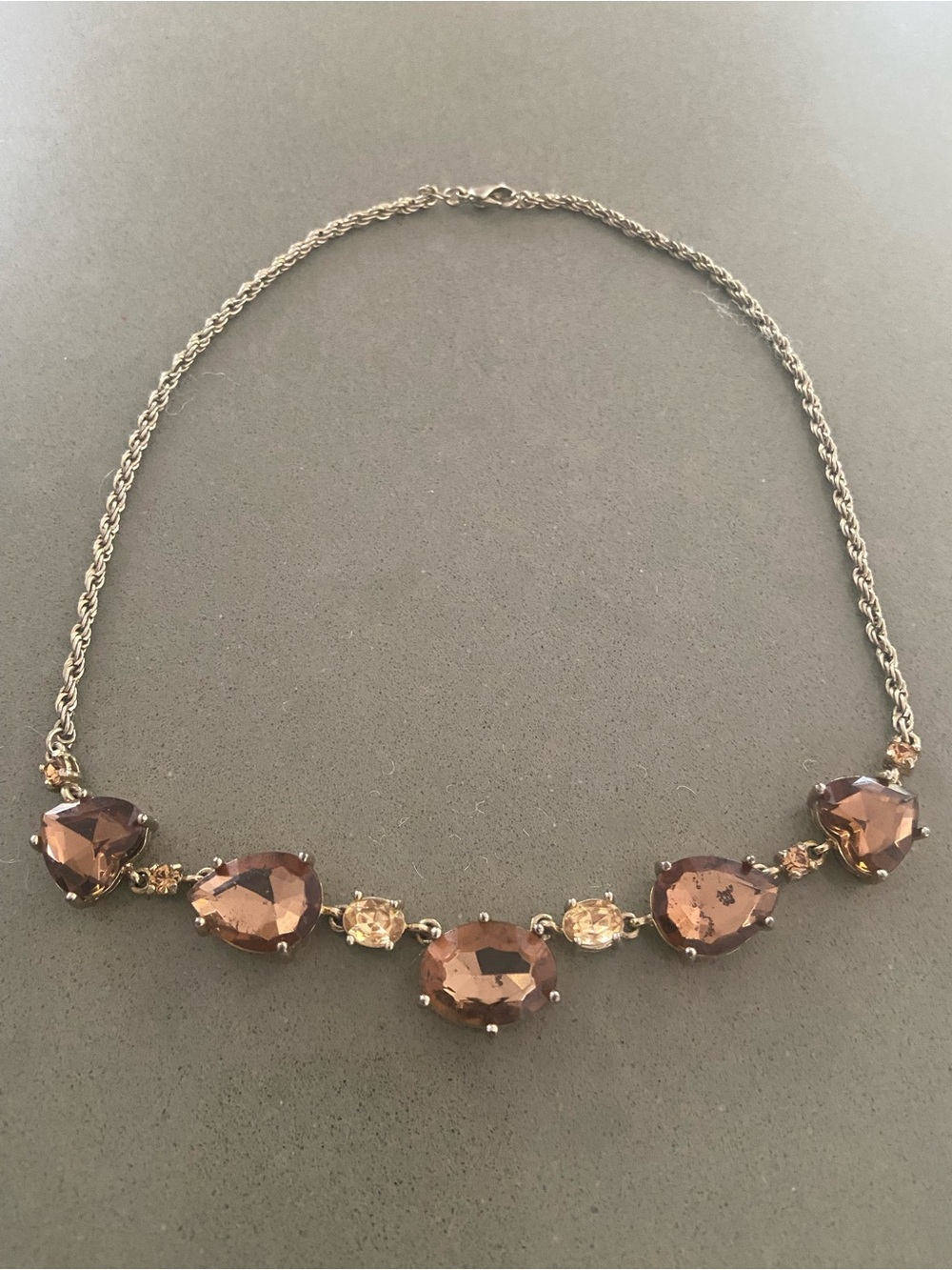 Women’s Brown Crystal Statement Necklace